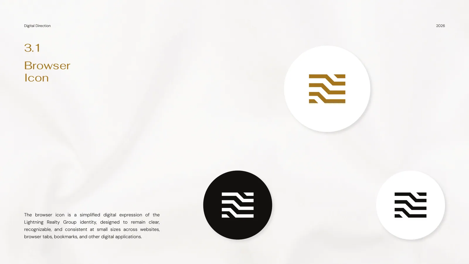 Lightning Realty Group brand style guide, page 20