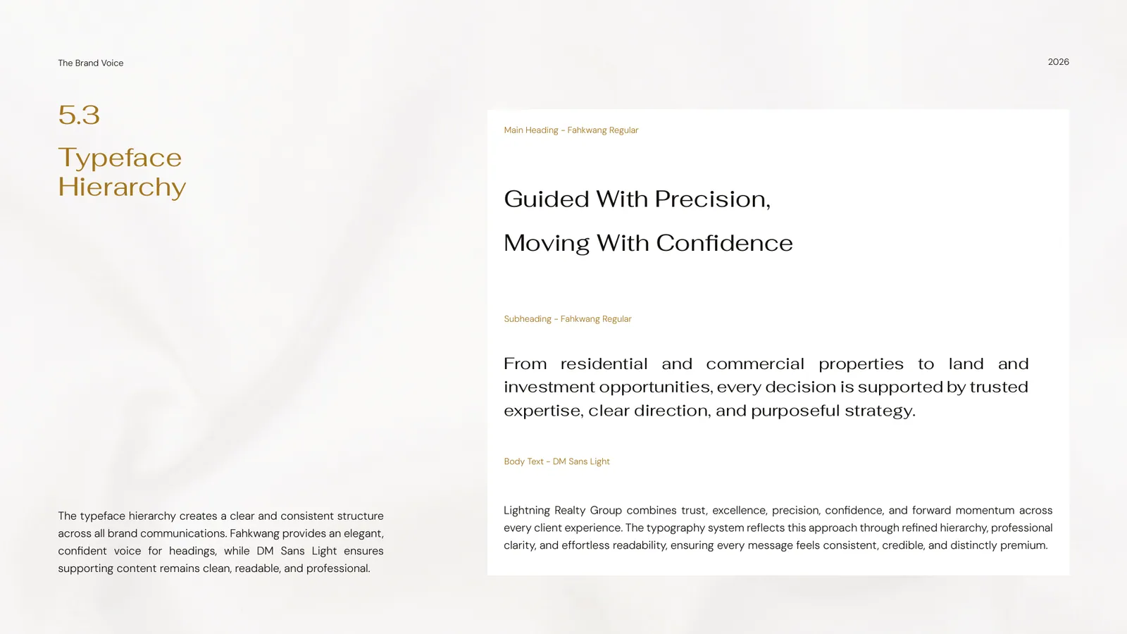 Lightning Realty Group brand style guide, page 30