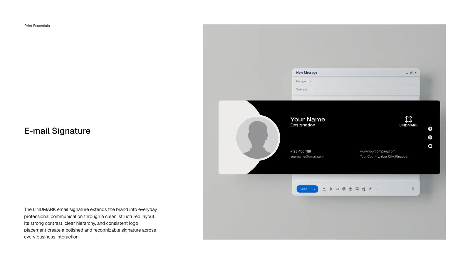 Lindmark brand style guide, page 36