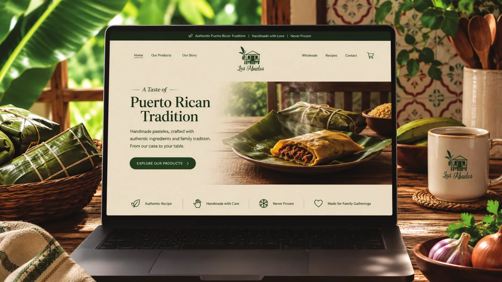 Los Abuelos brand style guide, page 43