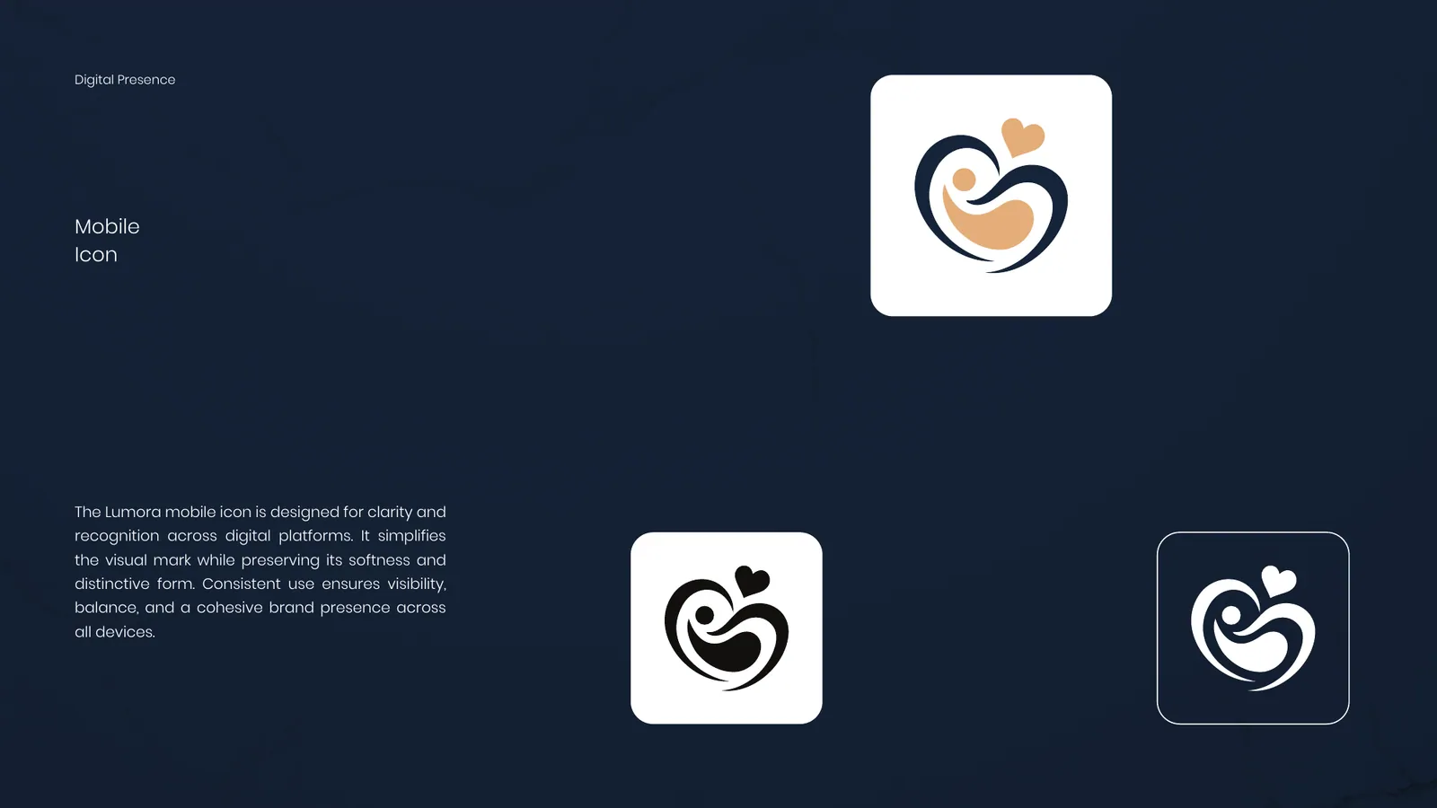LUMORA brand style guide, page 20