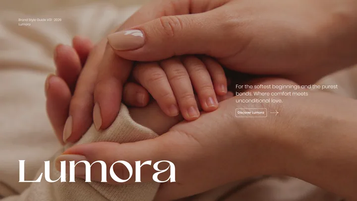 LUMORA brand style guide cover