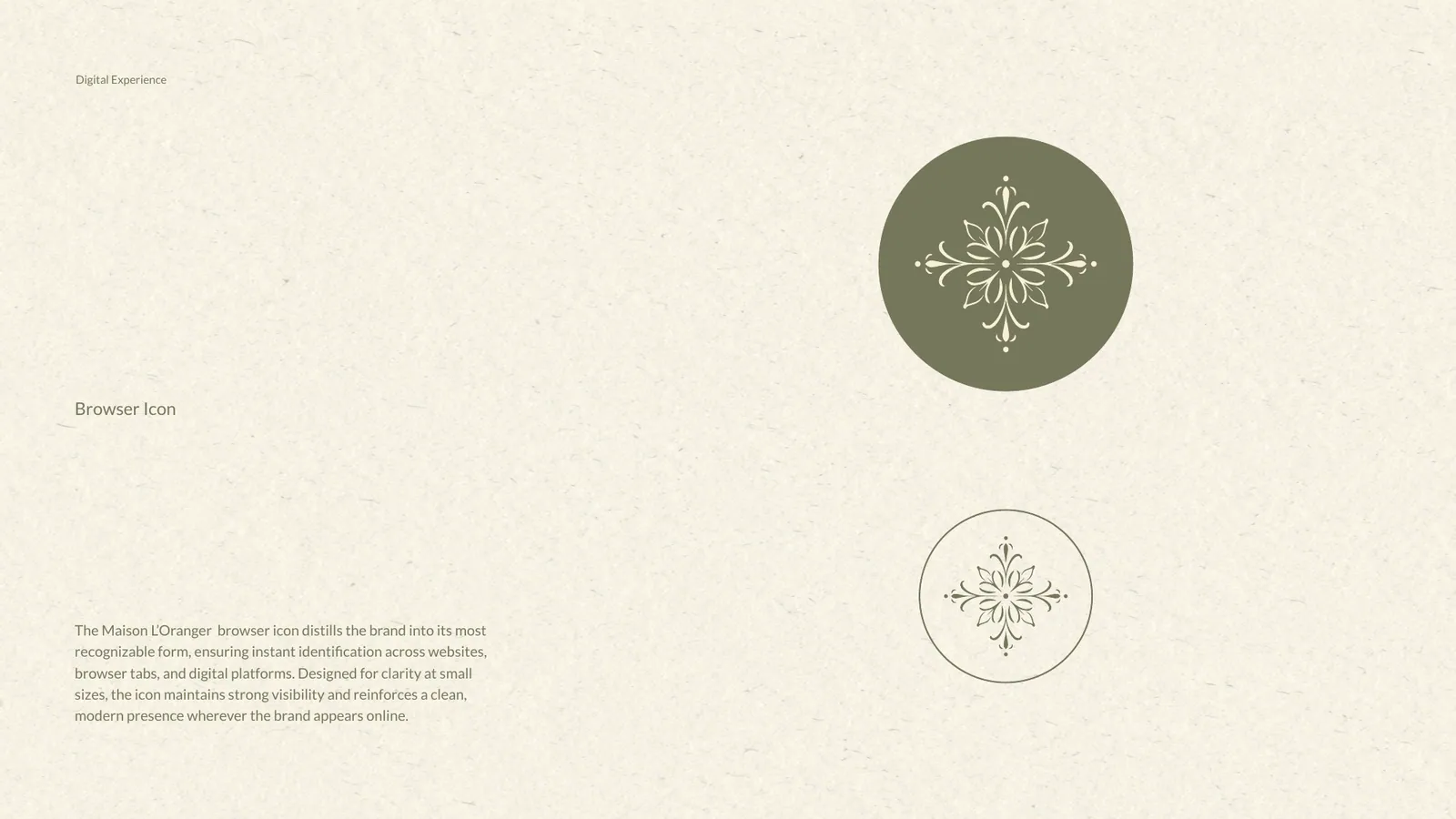 Maison l'Oranger brand style guide, page 20