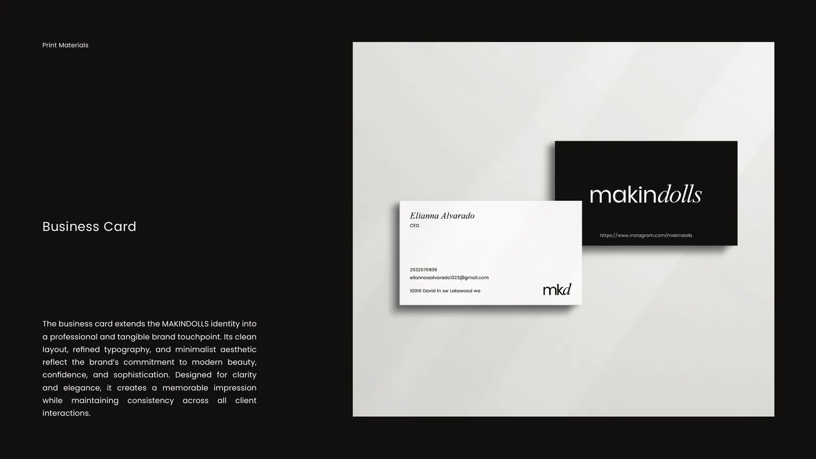 Makindolls brand style guide, page 30