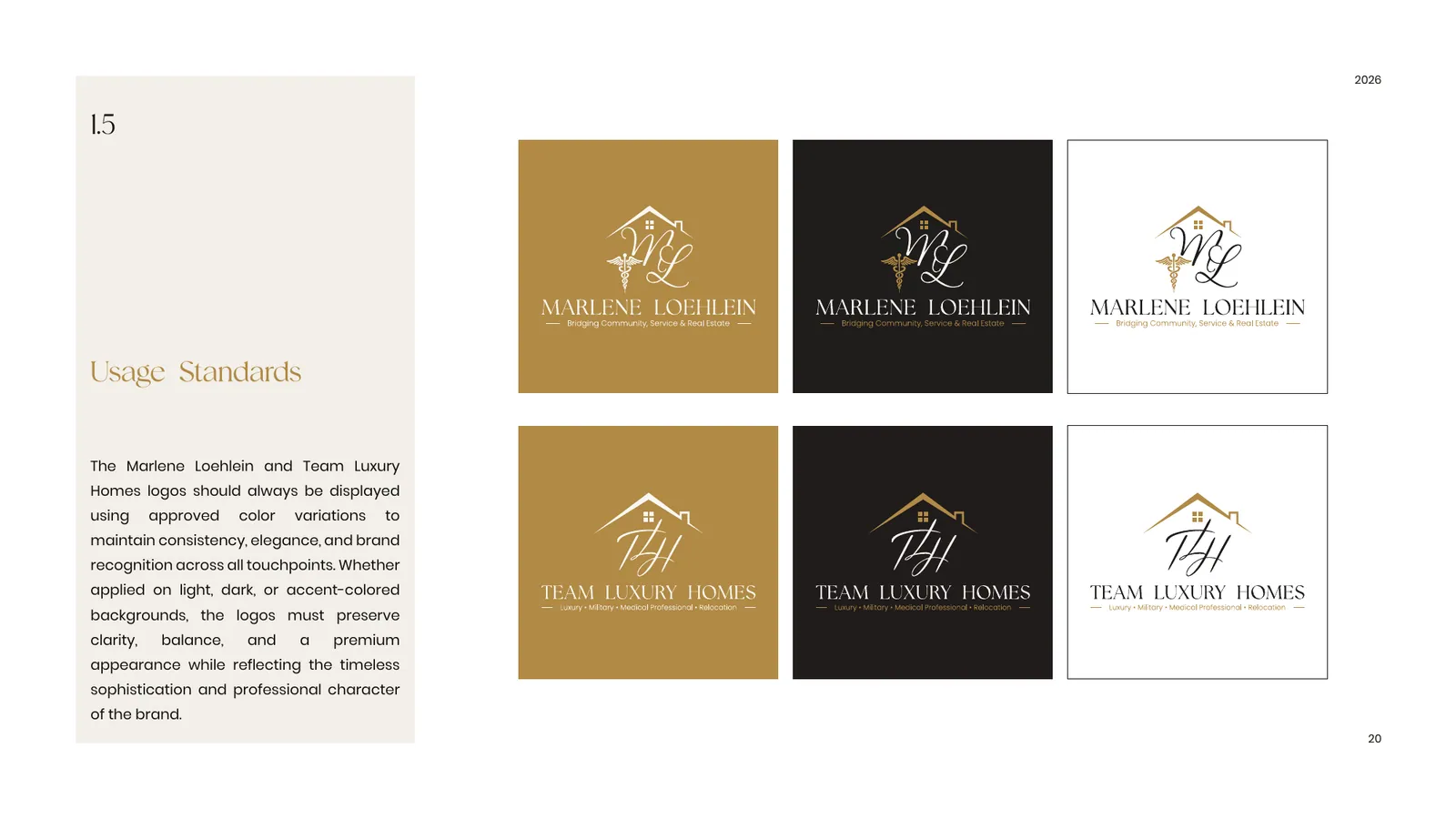 Marlene Loehlein brand style guide, page 20