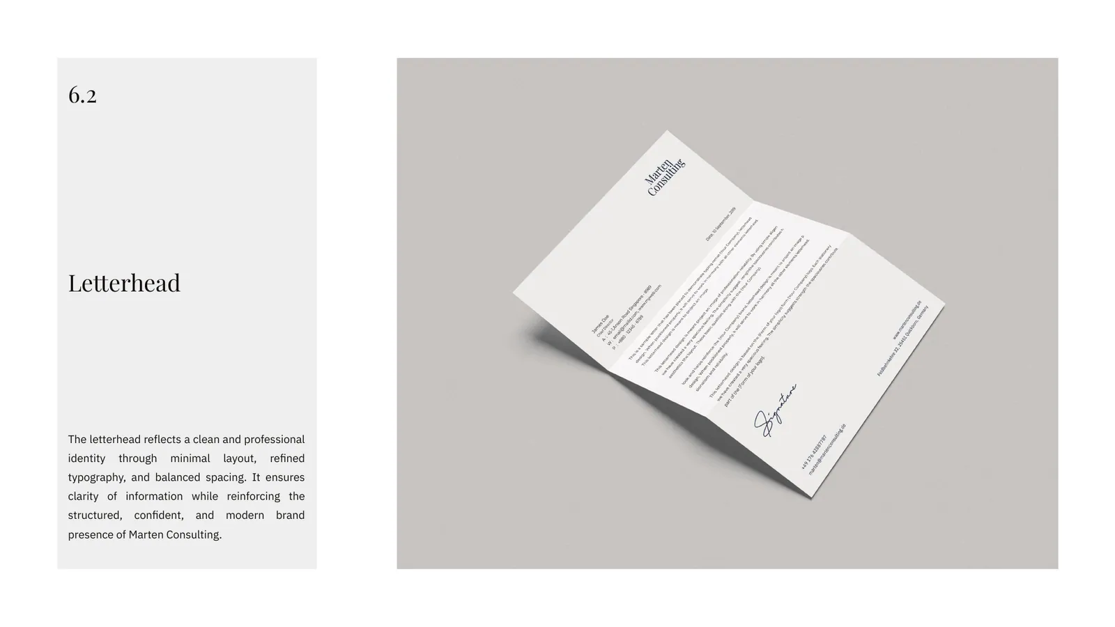 Marten Consulting brand style guide, page 34