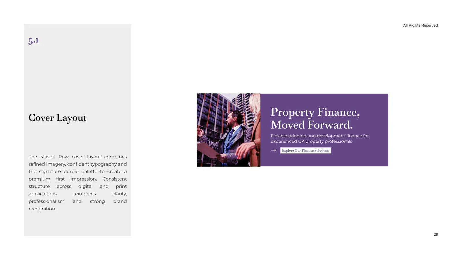Mason Row brand style guide, page 29