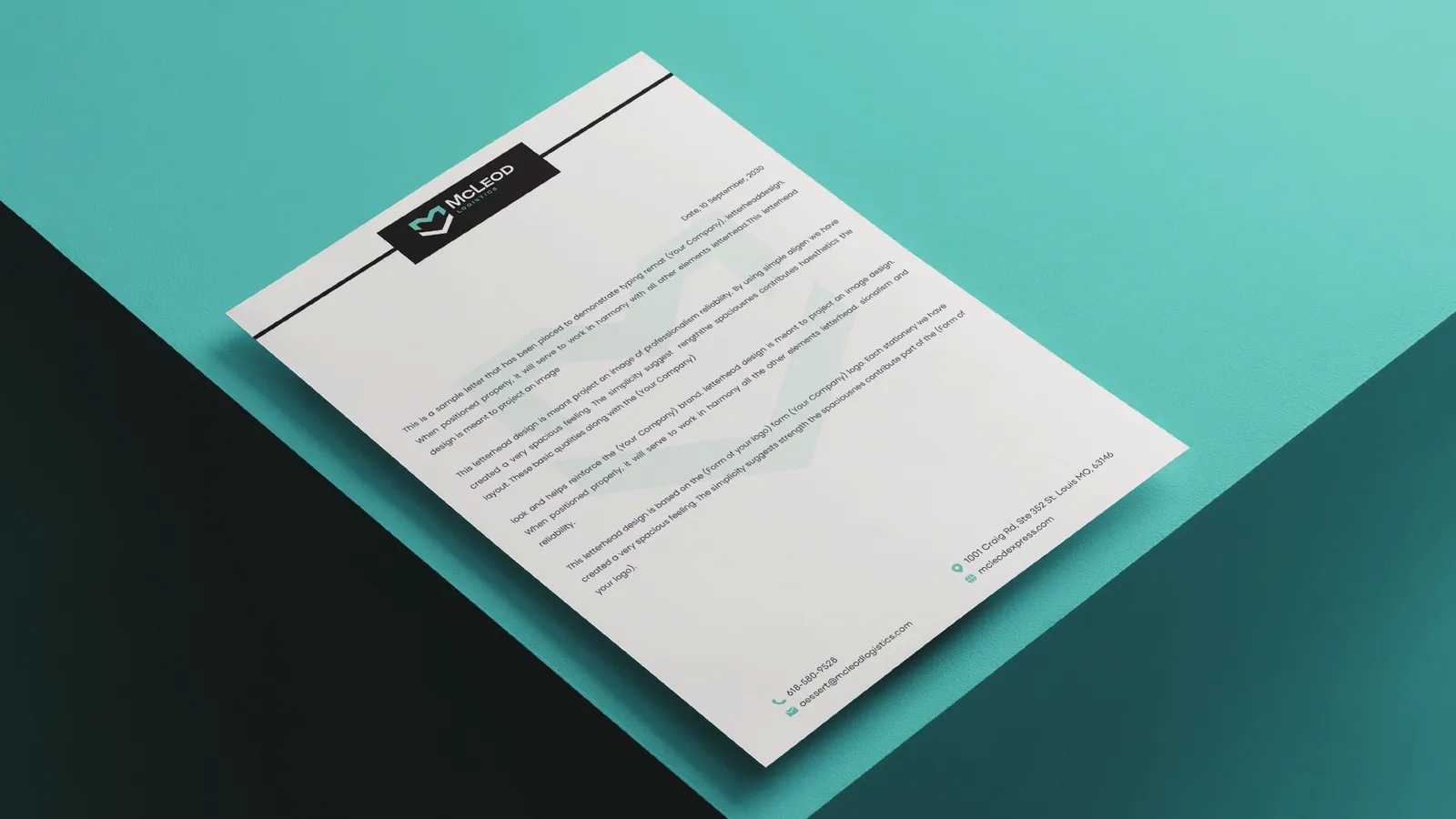 McLeod Logistics brand style guide, page 27