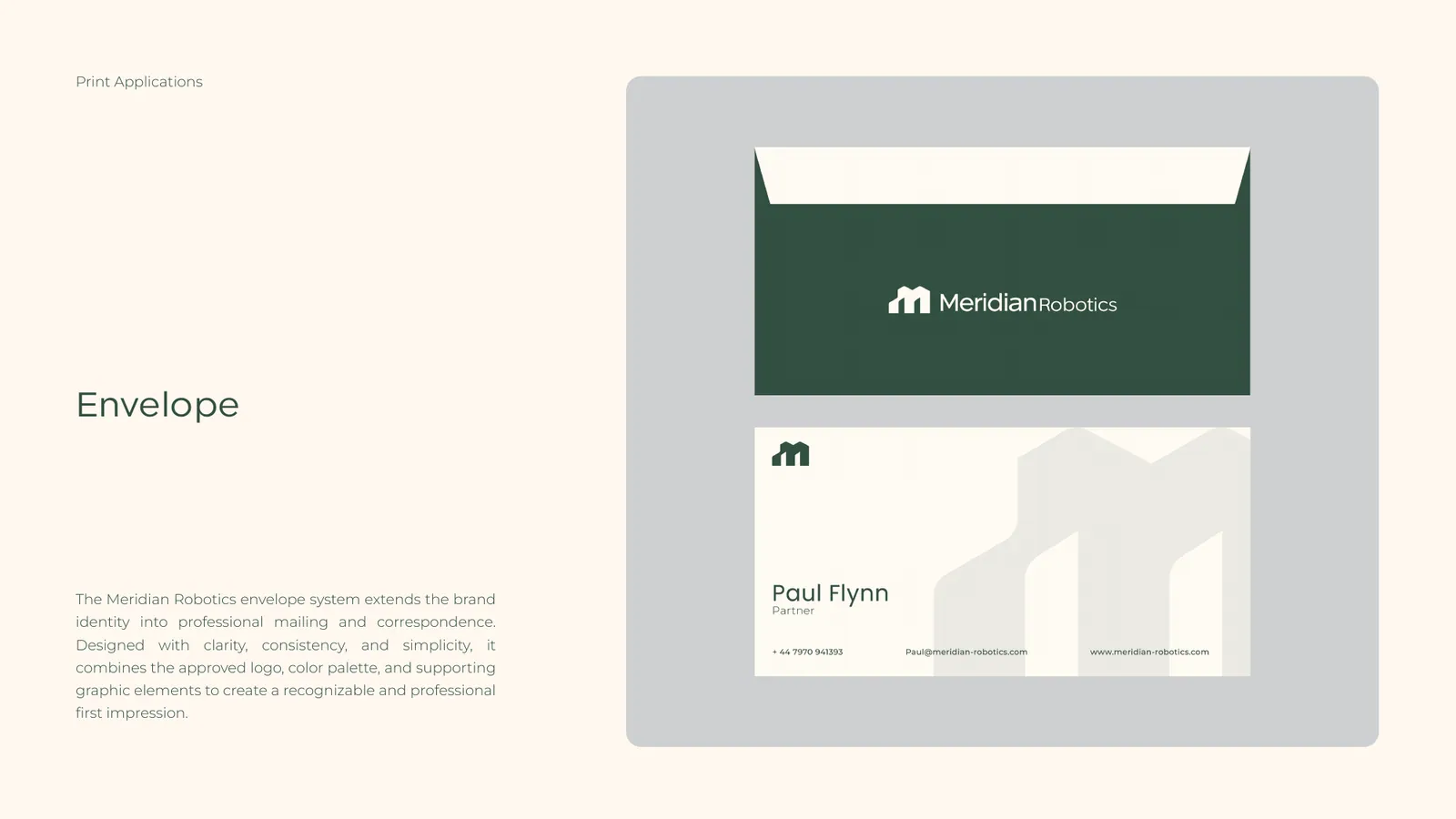 Meridian Robotics brand style guide, page 39
