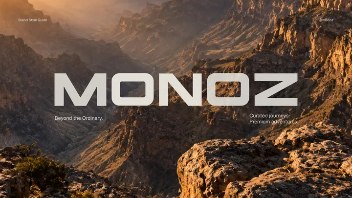 Monoz brand style guide cover