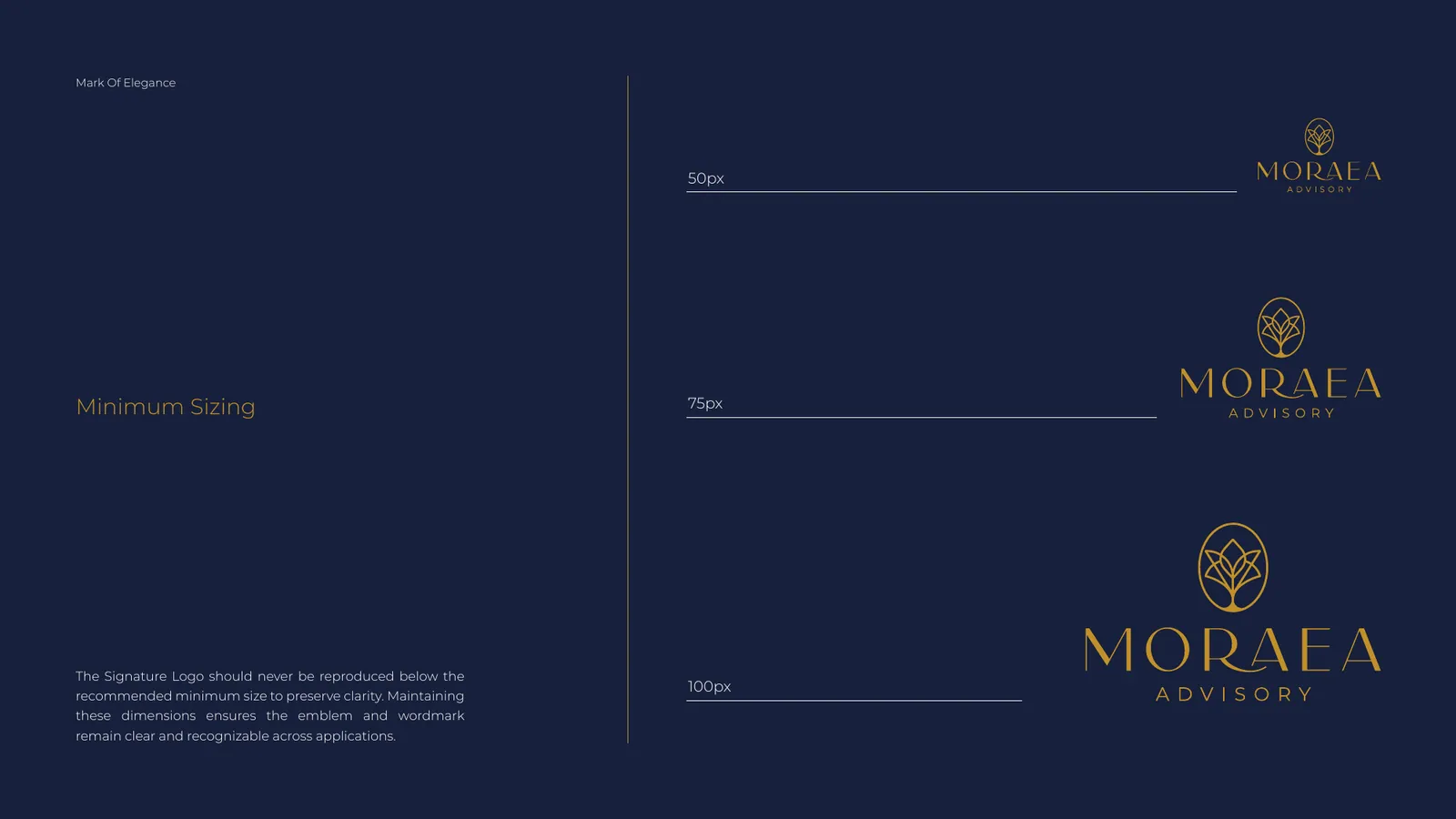Moraea Advisory brand style guide, page 15
