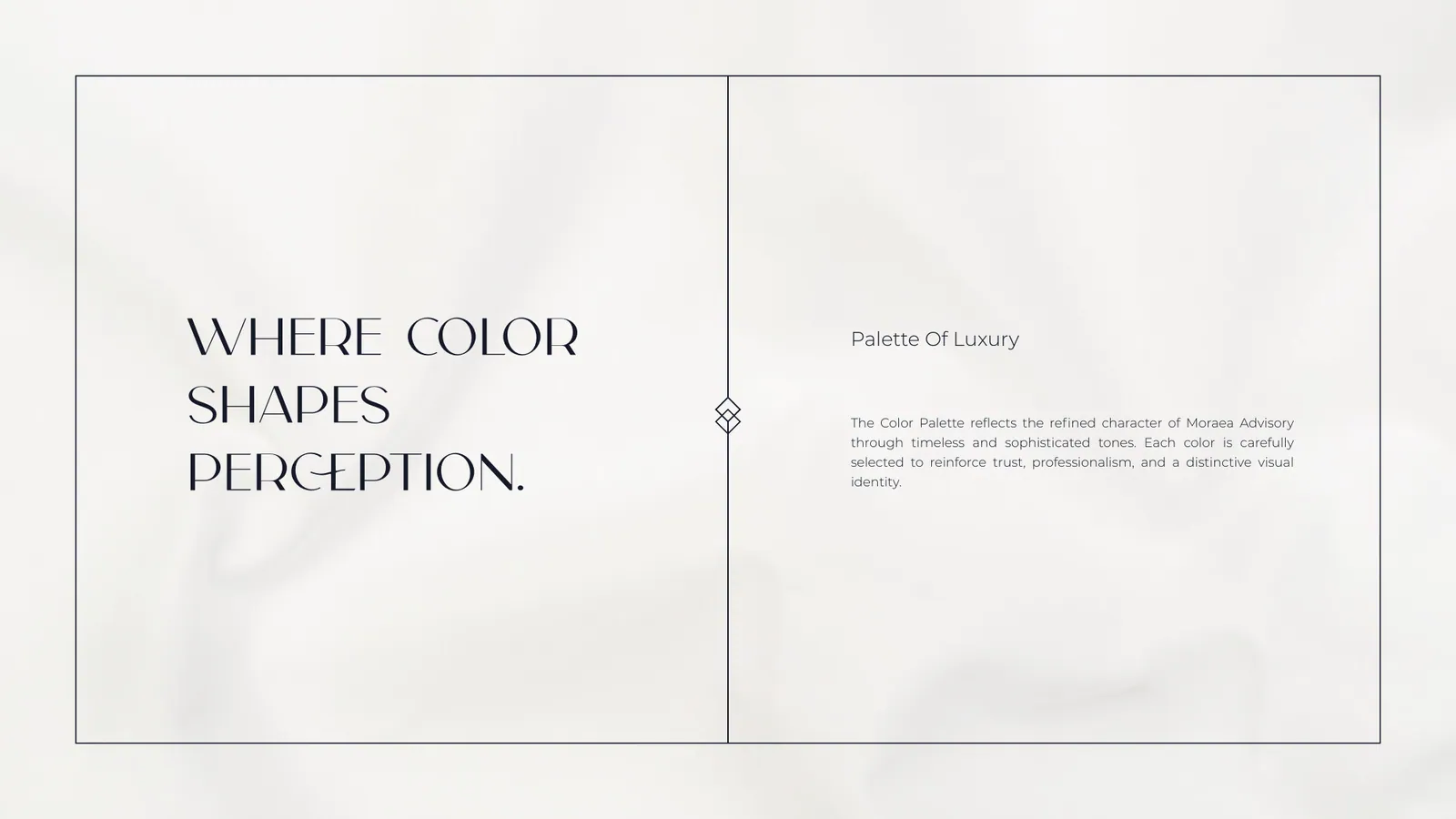 Moraea Advisory brand style guide, page 23