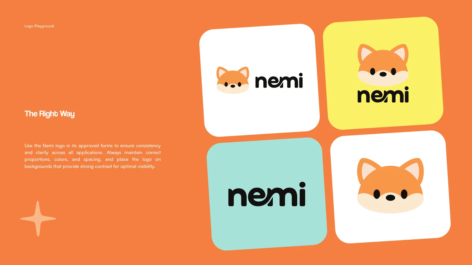 Nemi brand style guide, page 15