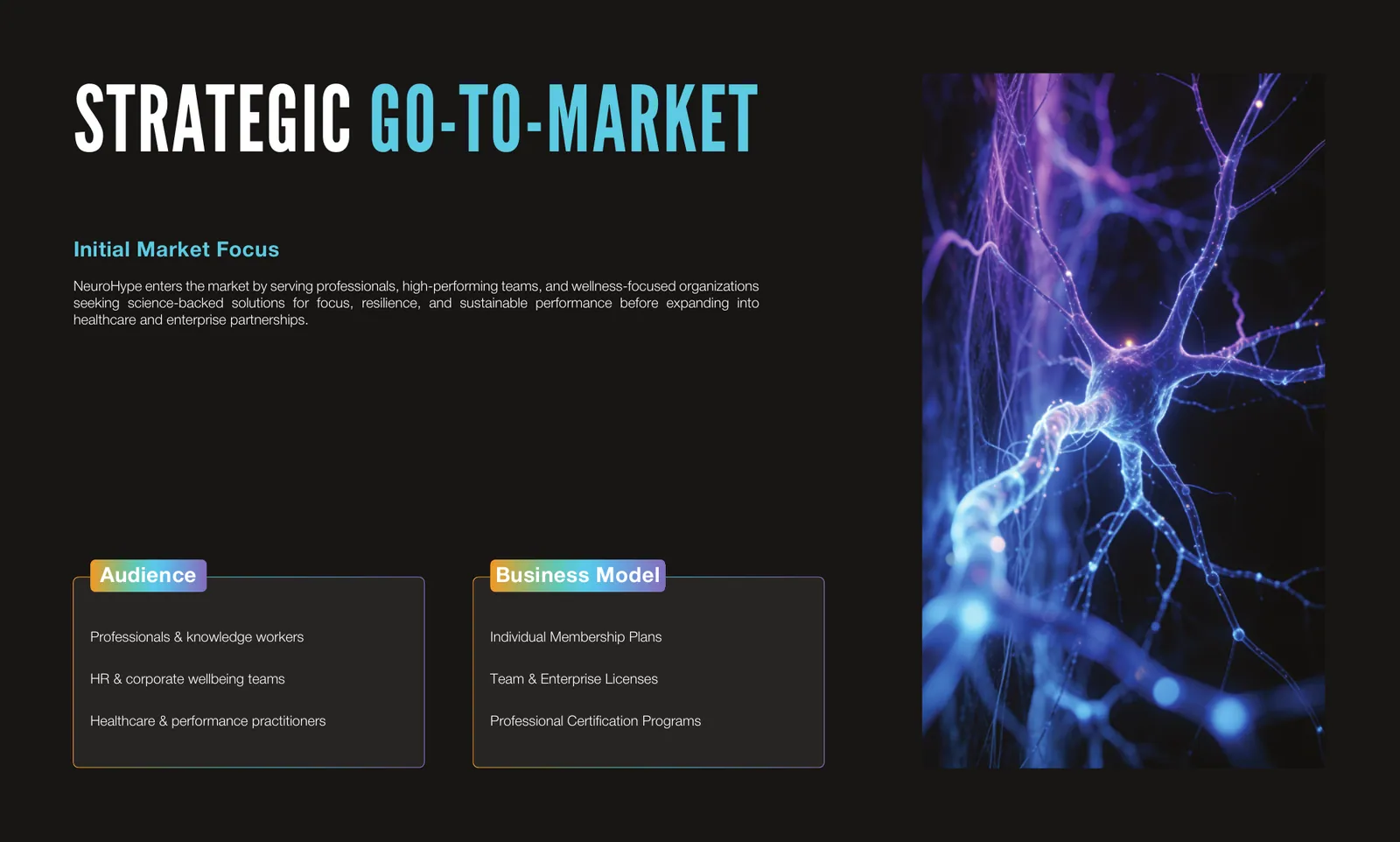 NeuroHype pitch deck, page 7