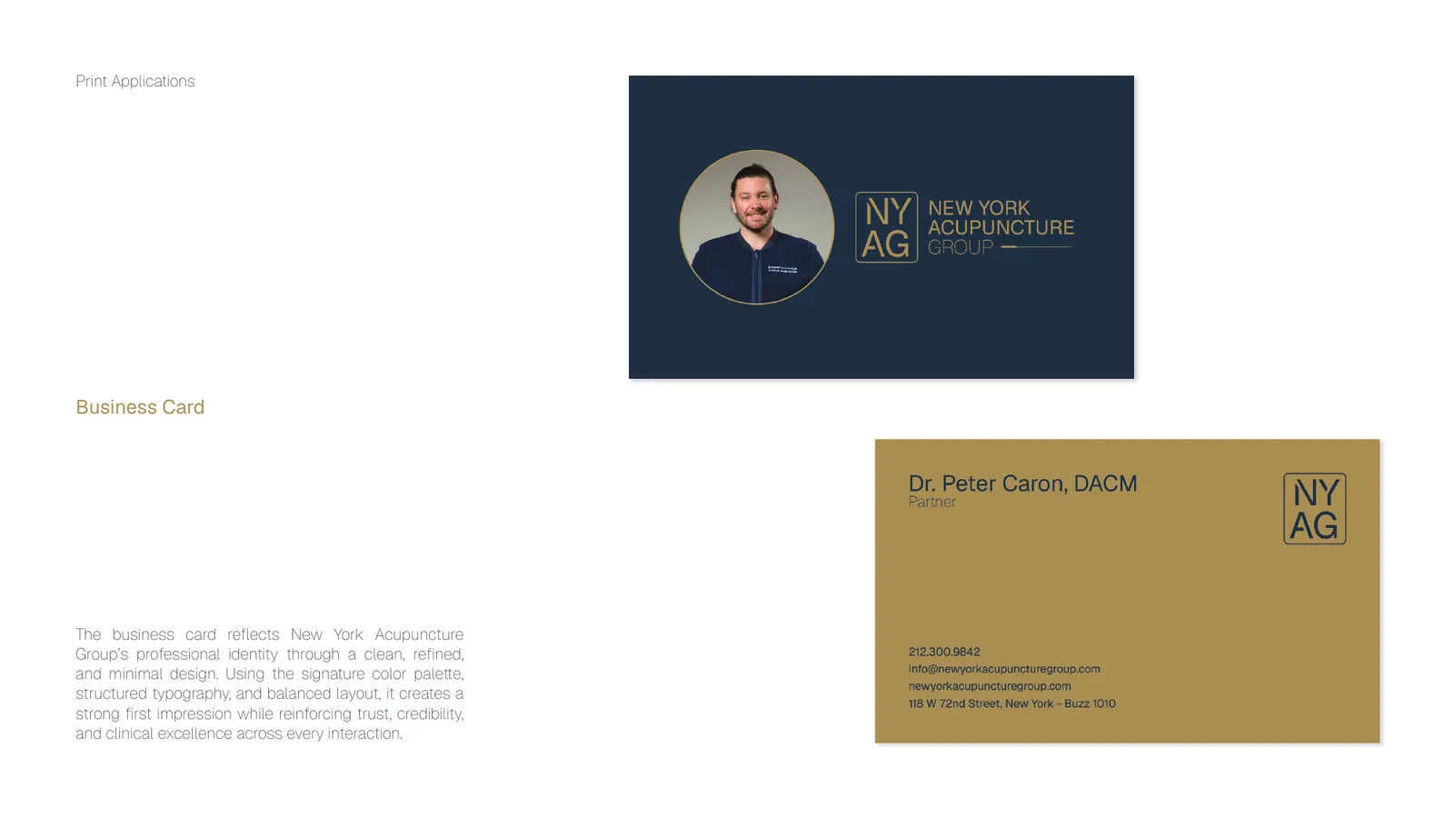 New York Acupuncture Group brand style guide, page 34