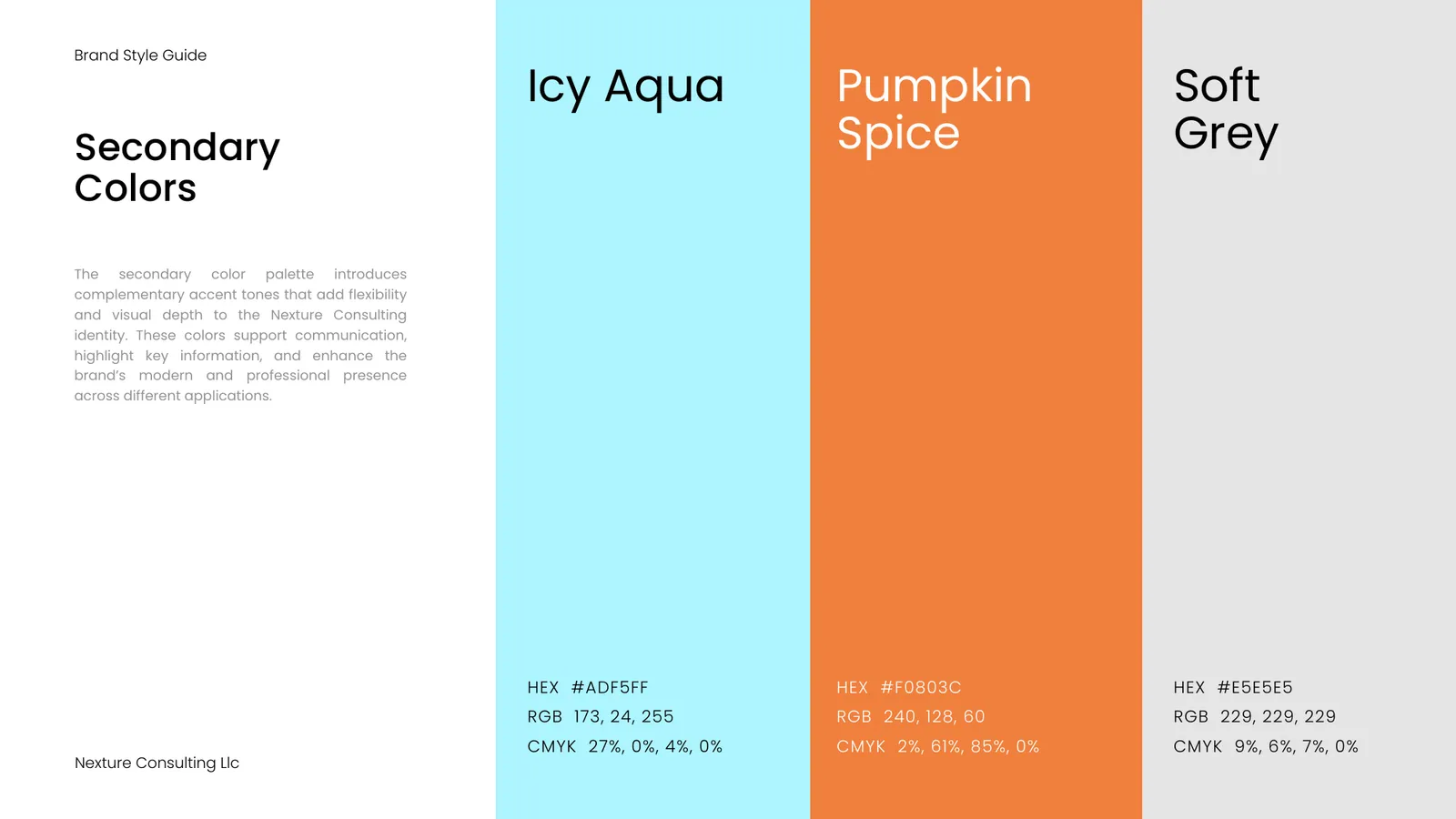Nexture brand style guide, page 22