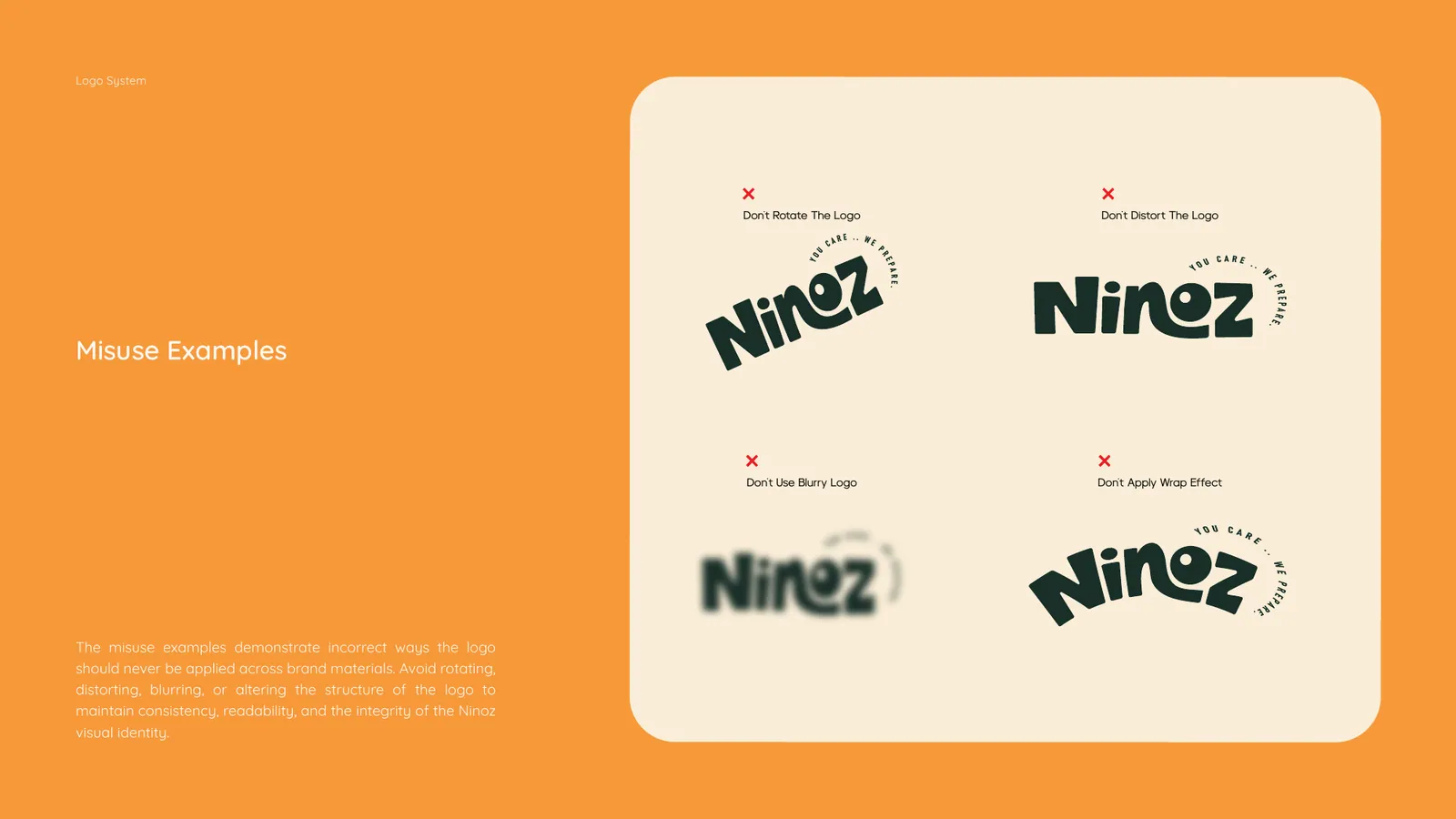 Ninoz brand style guide, page 13