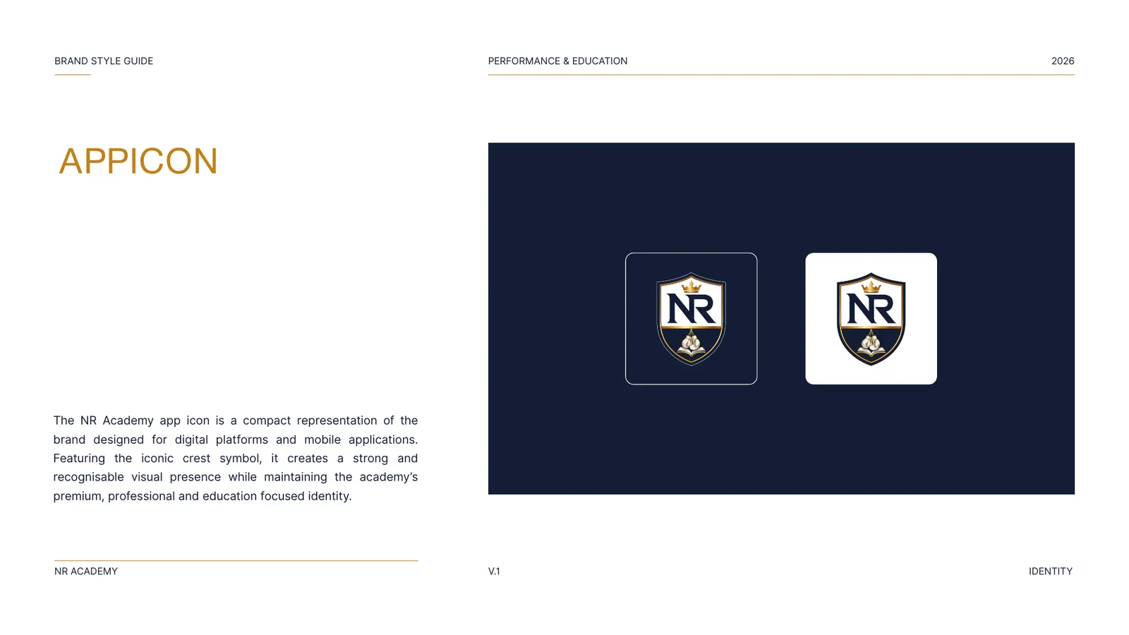 NR Academy brand style guide, page 27
