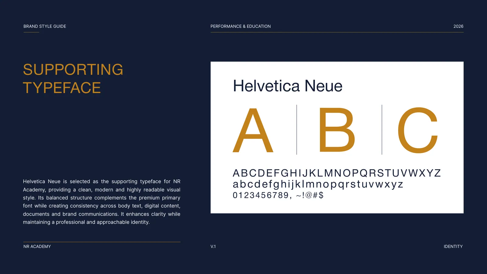 NR Academy brand style guide, page 36