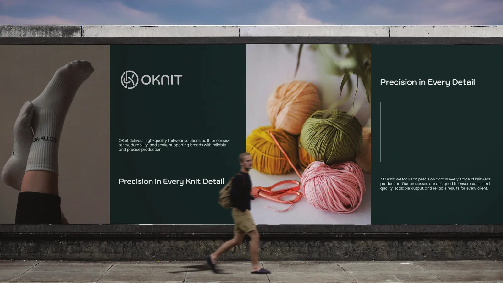 Oknit brand style guide, page 46