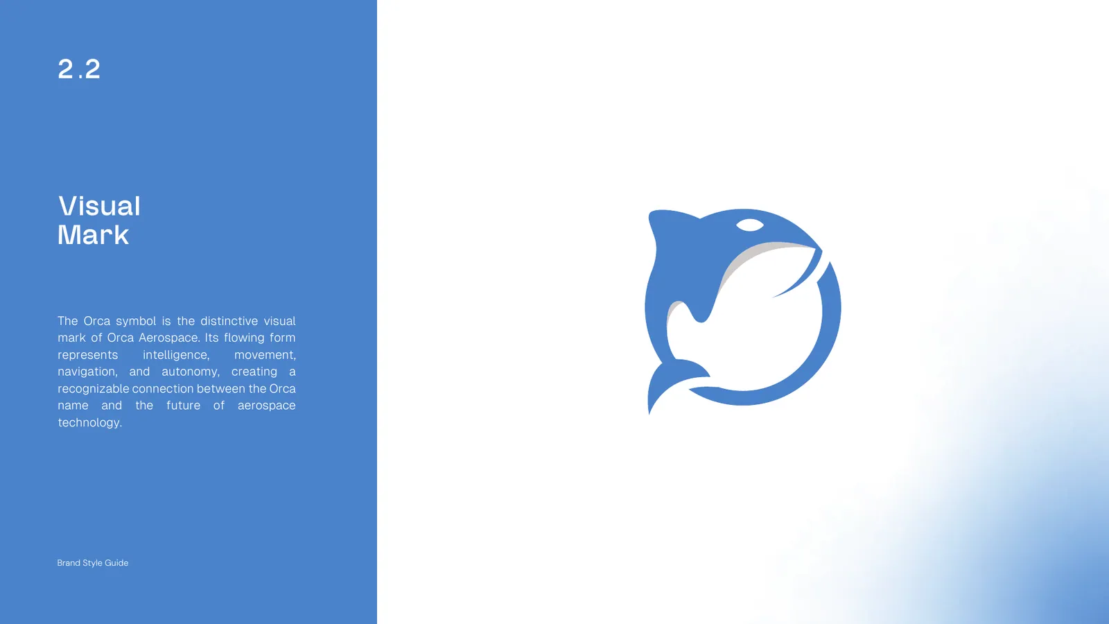 Orca Aerospace brand style guide, page 11