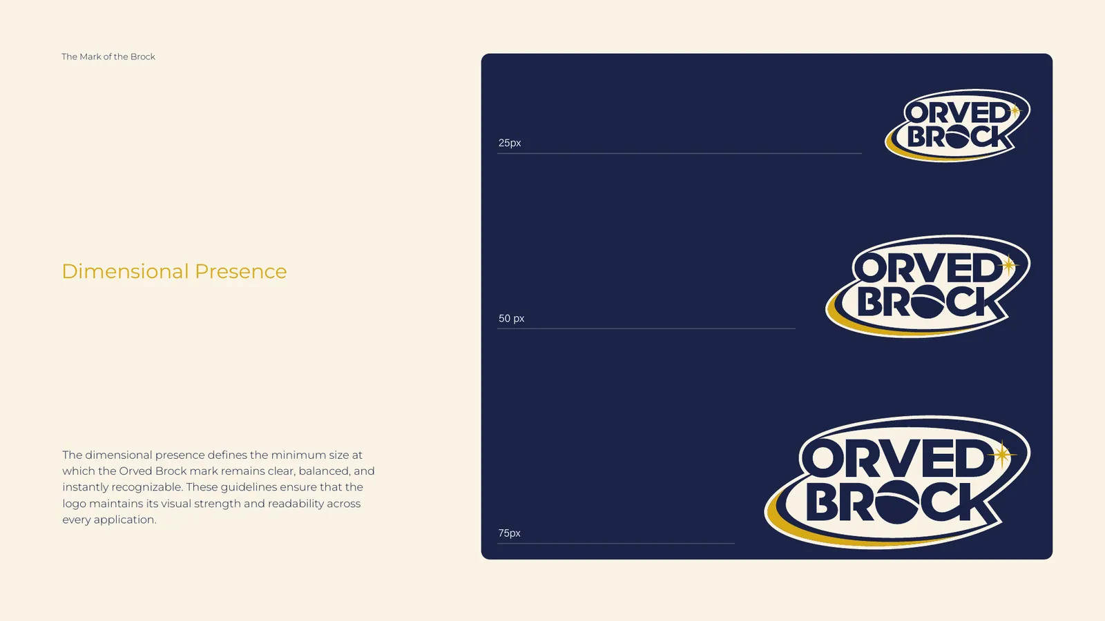 Orved Brock brand style guide, page 12