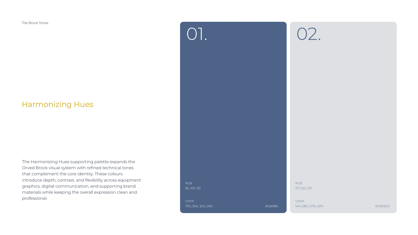 Orved Brock brand style guide, page 20