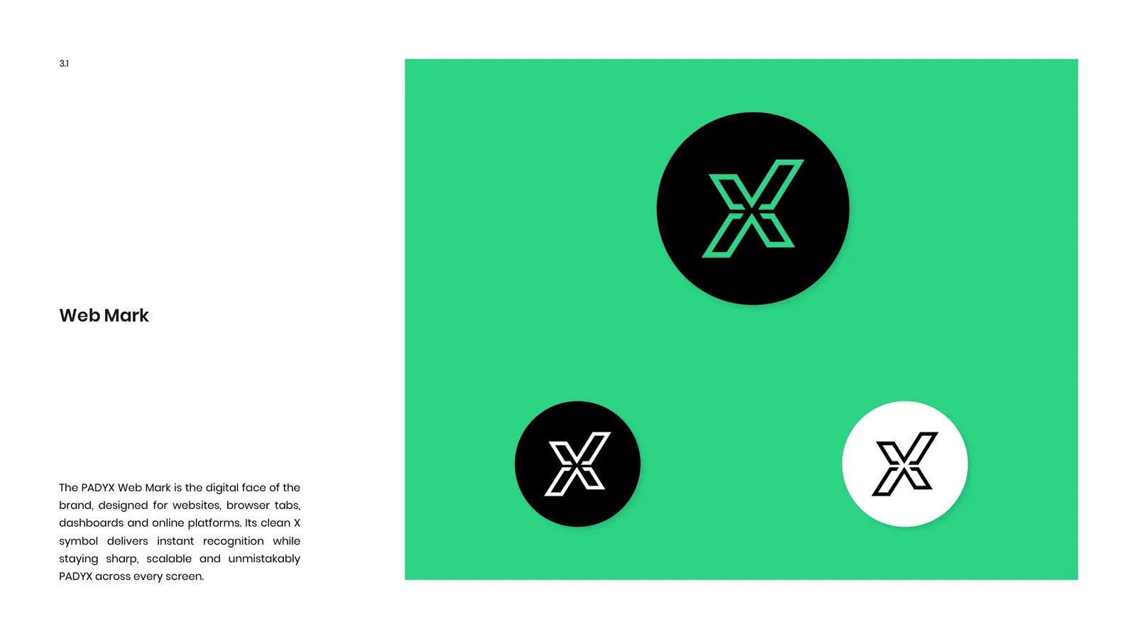 PADYX brand style guide, page 20