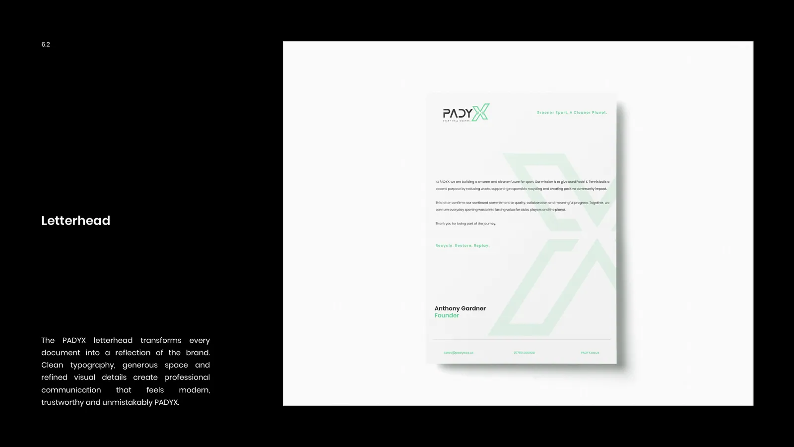 PADYX brand style guide, page 33