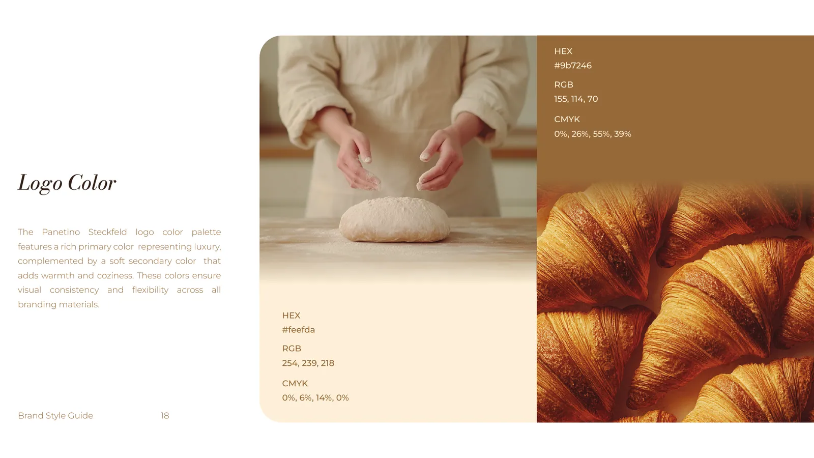 Panetino Steckfeld brand style guide, page 18