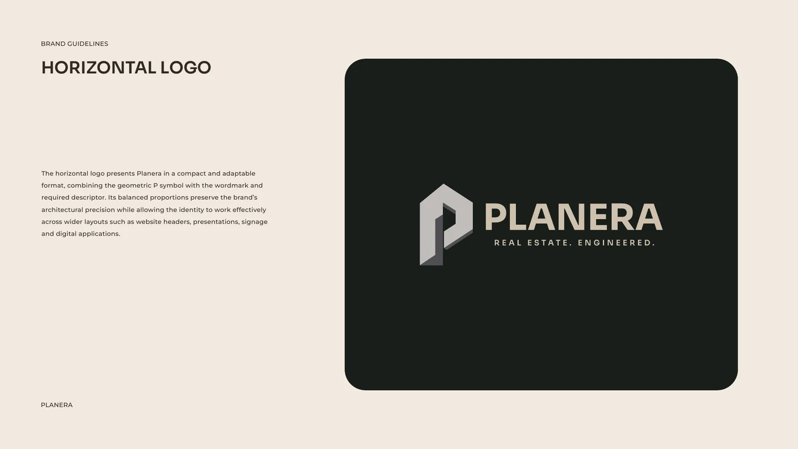 PLANERA brand style guide, page 6