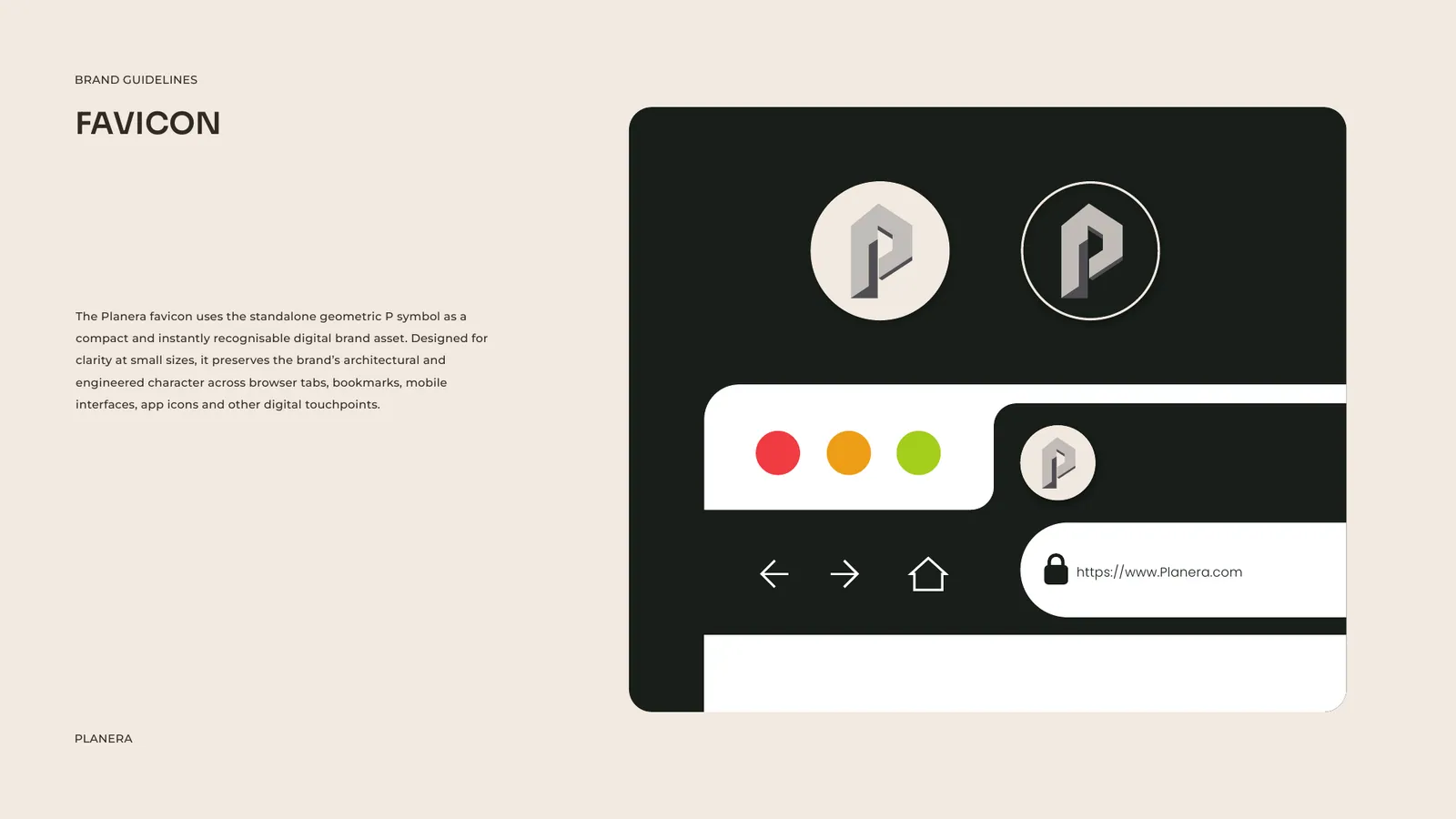 PLANERA brand style guide, page 12