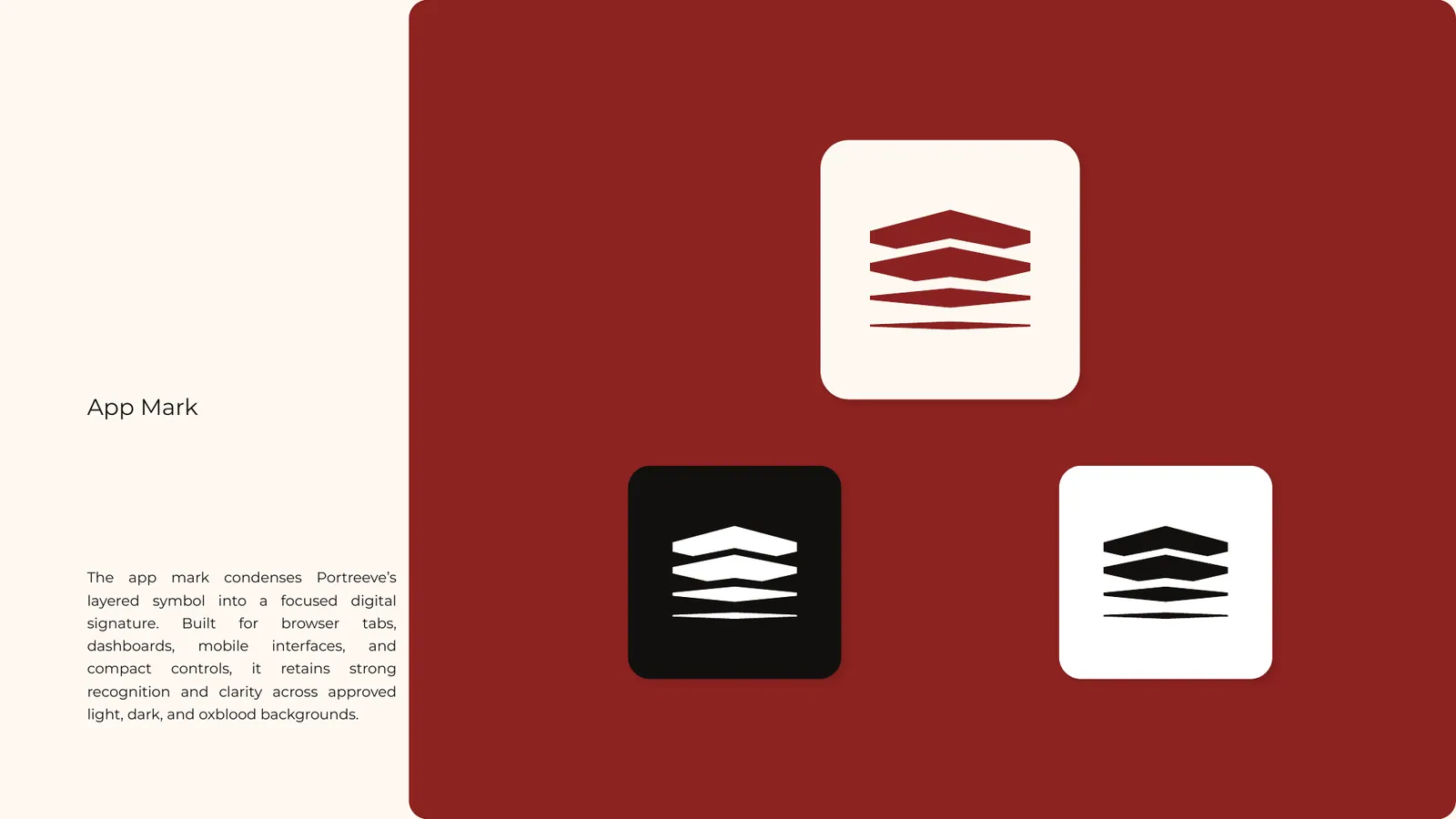 Portreeve brand style guide, page 18