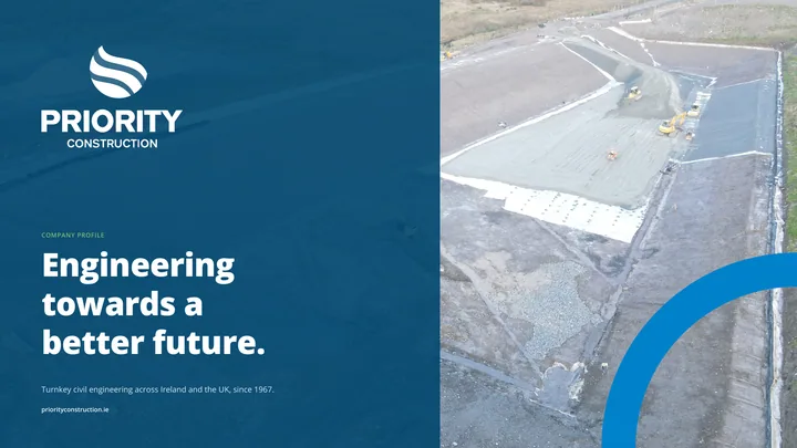 Priority Construction pitch deck cover