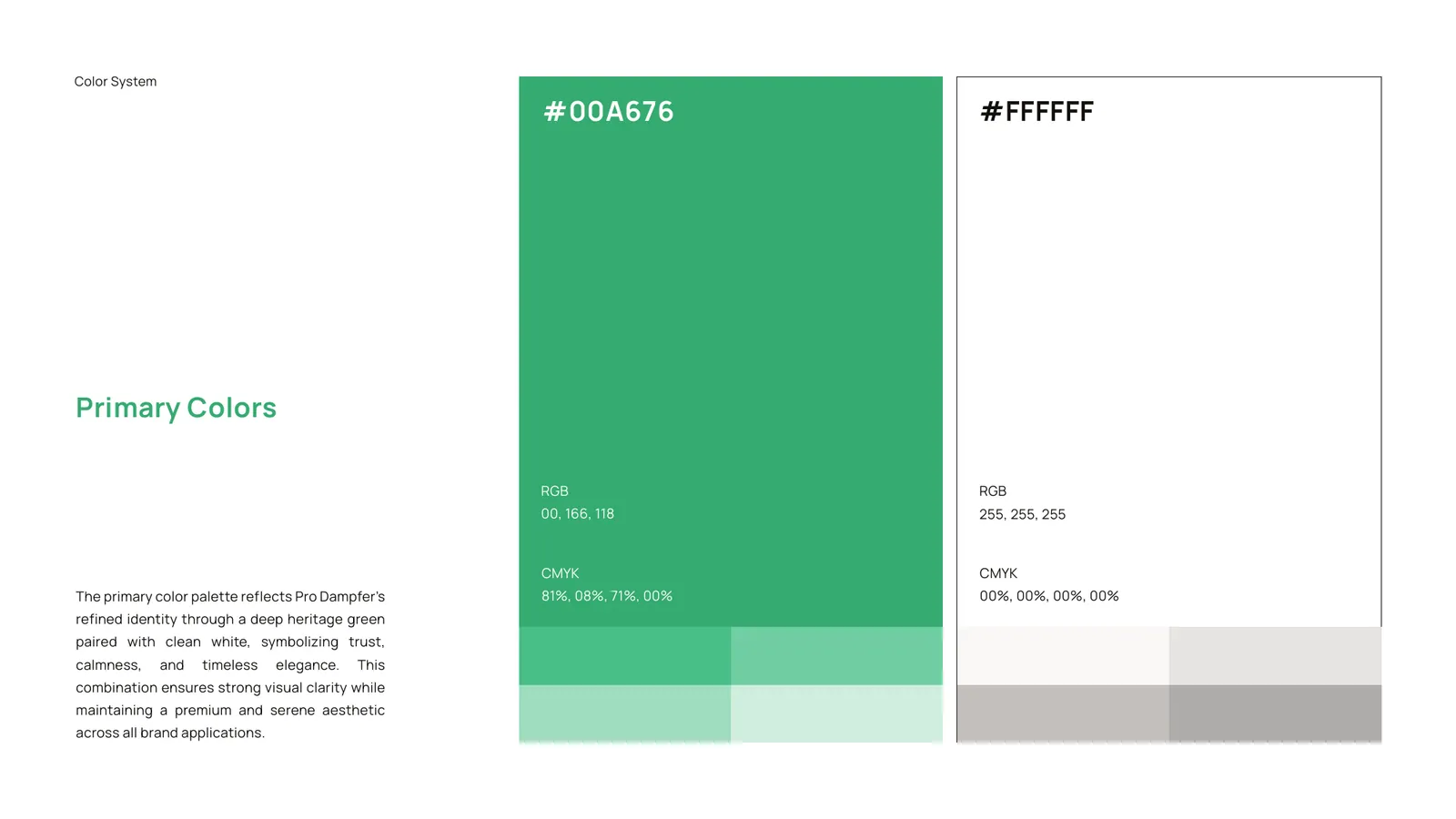 Pro Dampfer brand style guide, page 23