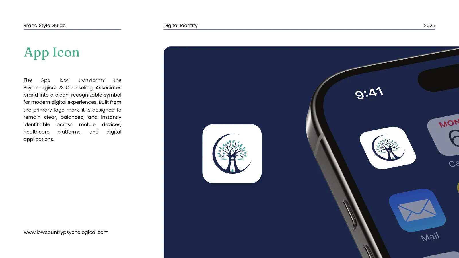 Psychological & Counseling Associates brand style guide, page 18