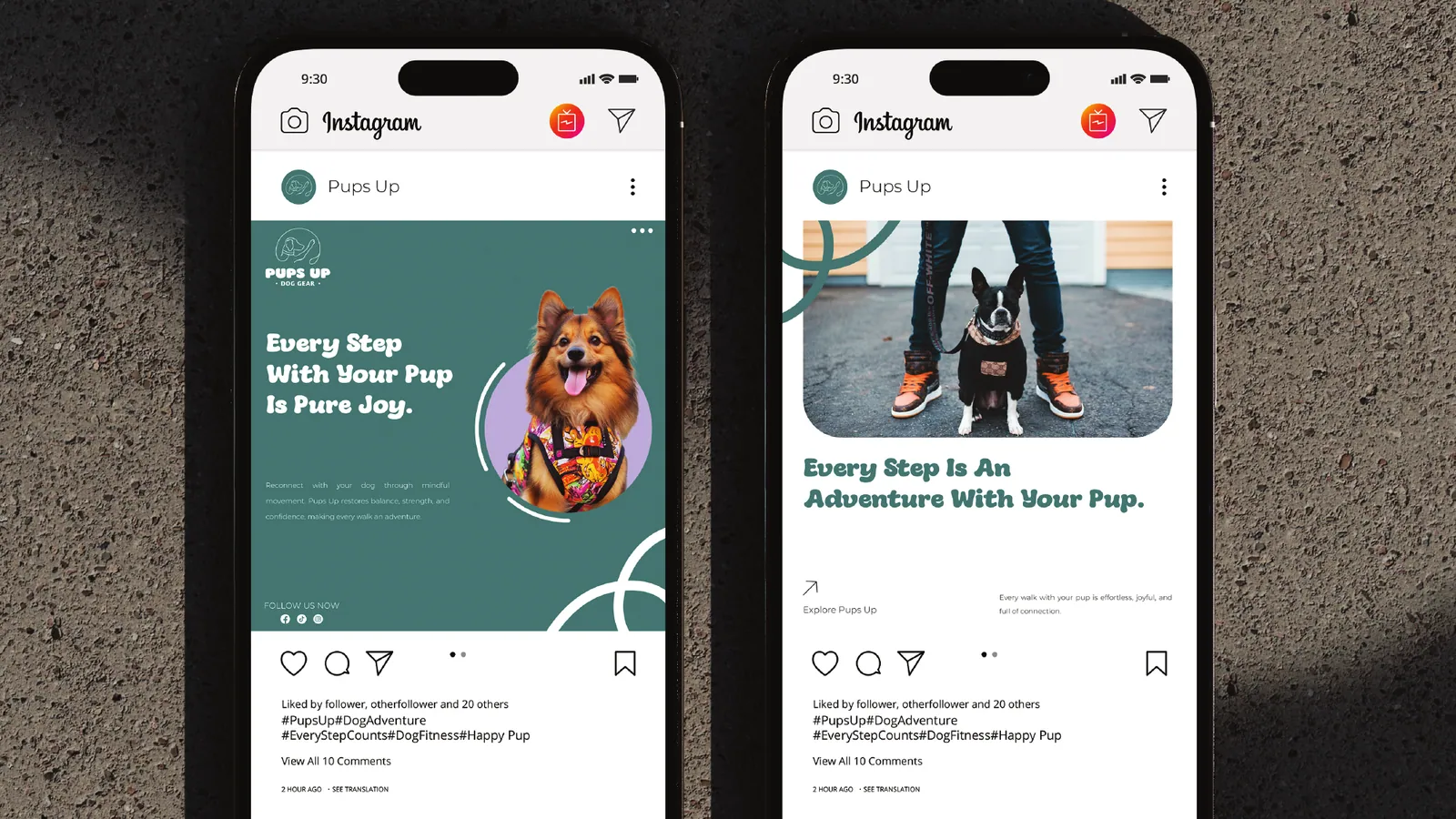 Pups Up brand style guide, page 35