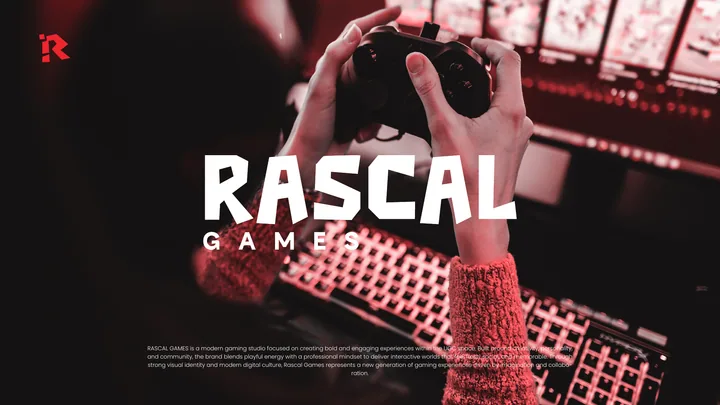 Rascal Games brand style guide cover