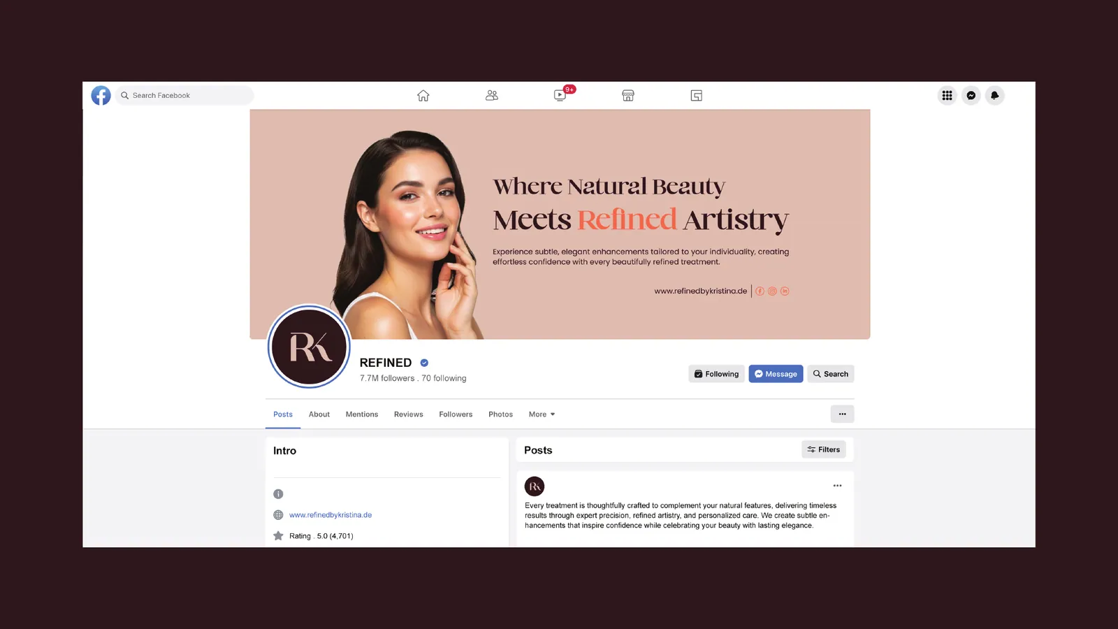REFINED brand style guide, page 37