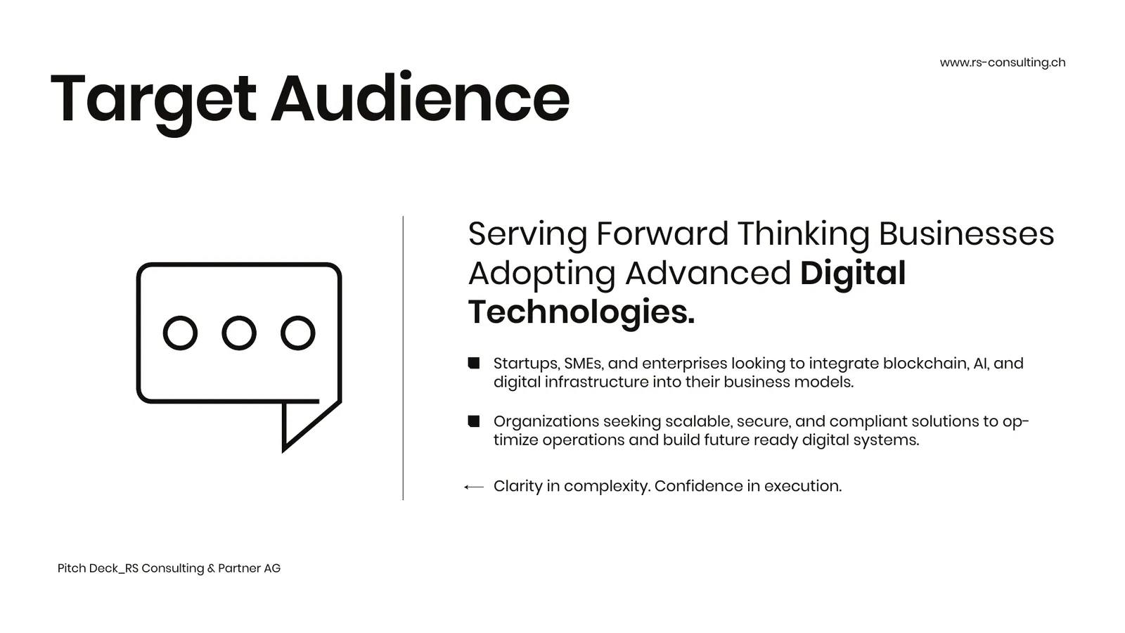 RS Consulting & Partner AG pitch deck, page 6