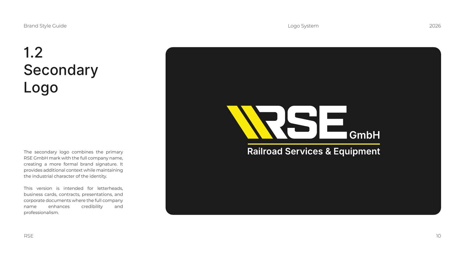 RSE brand style guide, page 10