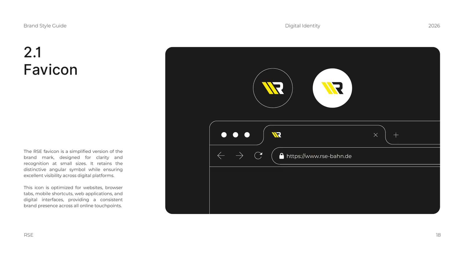 RSE brand style guide, page 18
