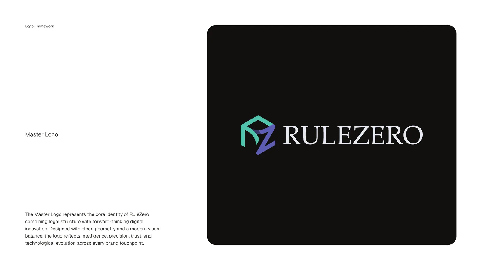 RuleZero brand style guide, page 10