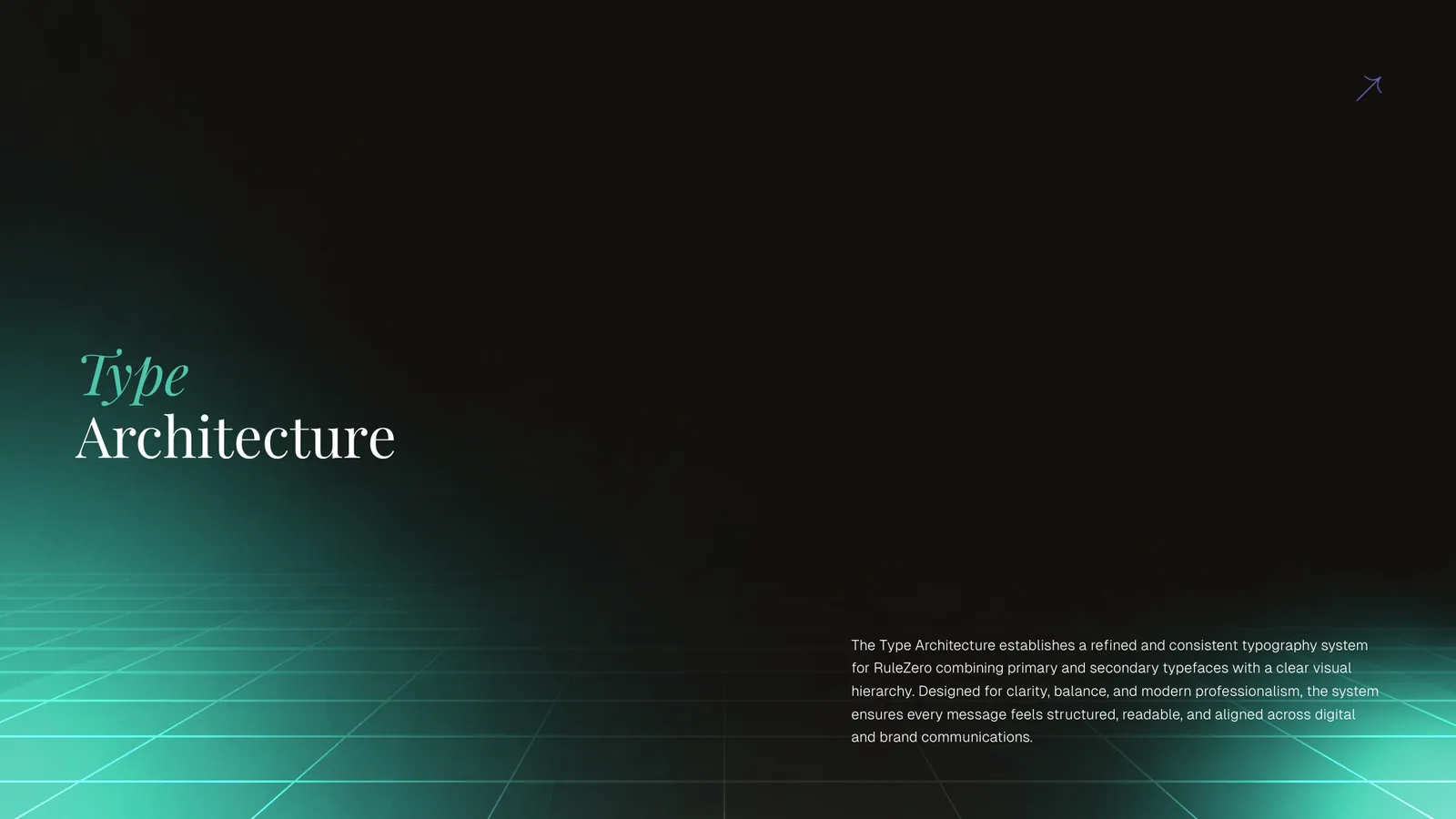 RuleZero brand style guide, page 25