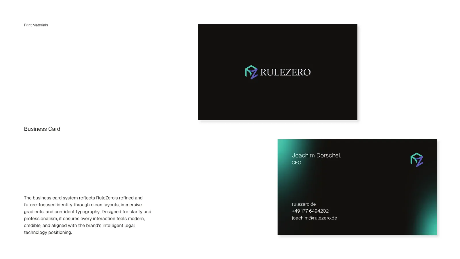 RuleZero brand style guide, page 33