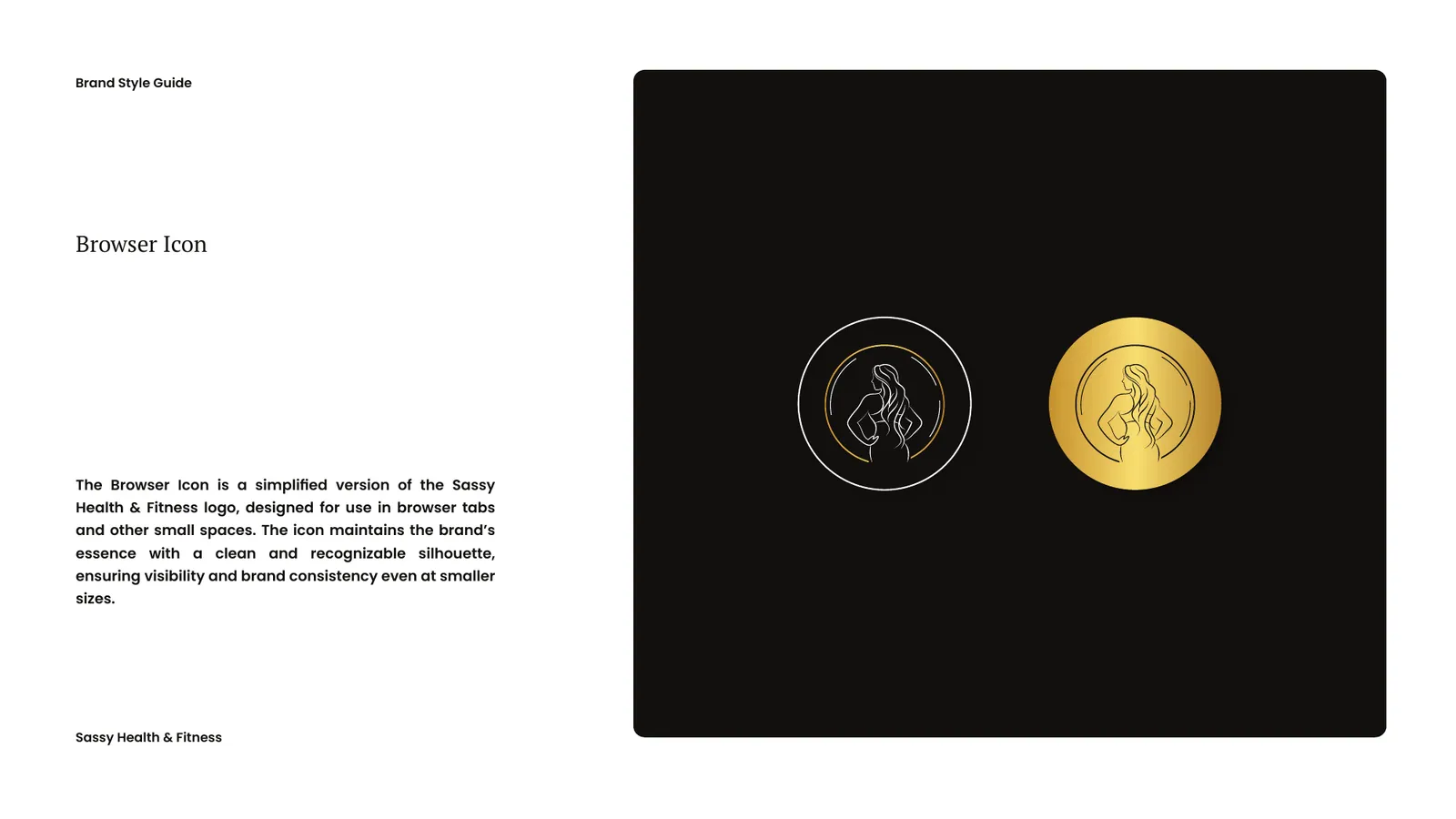 Sassy Health & Fitness brand style guide, page 20