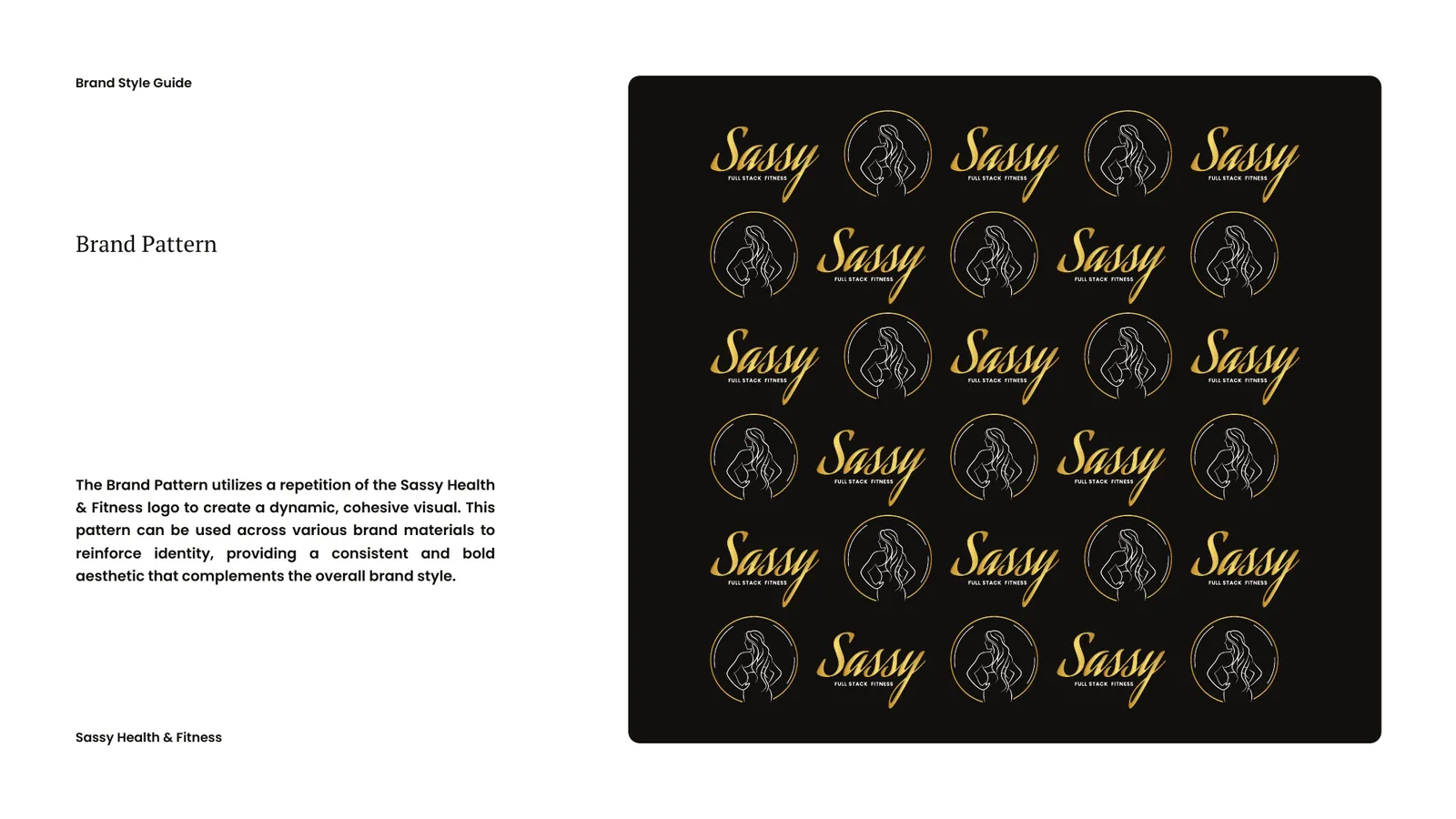Sassy Health & Fitness brand style guide, page 40
