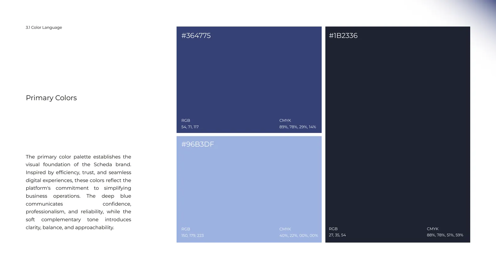 Scheda brand style guide, page 22