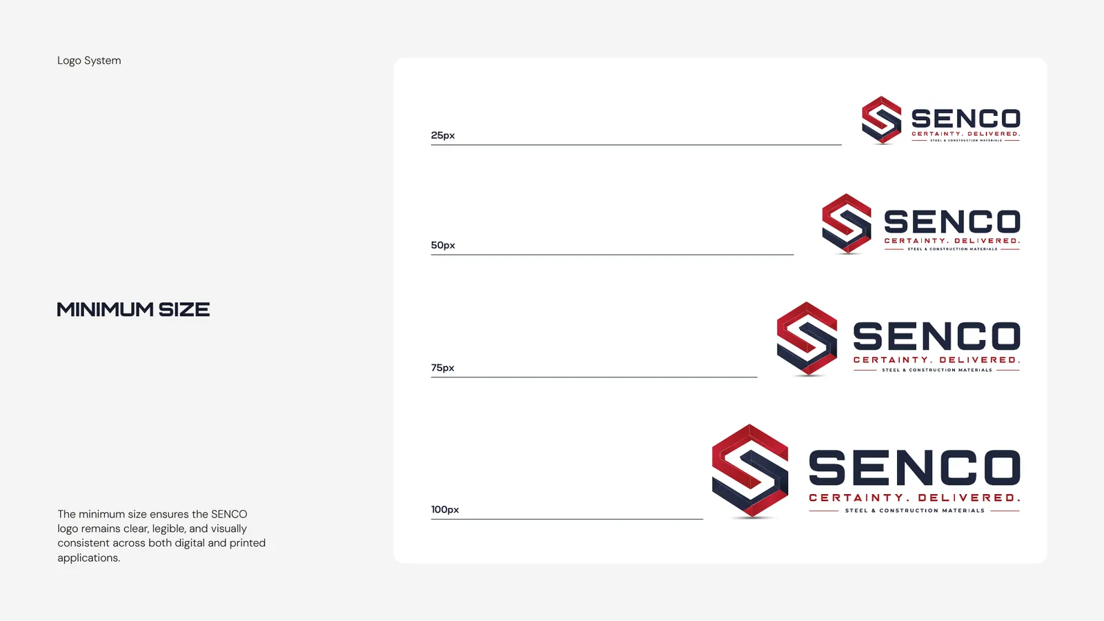 SENCO brand style guide, page 14