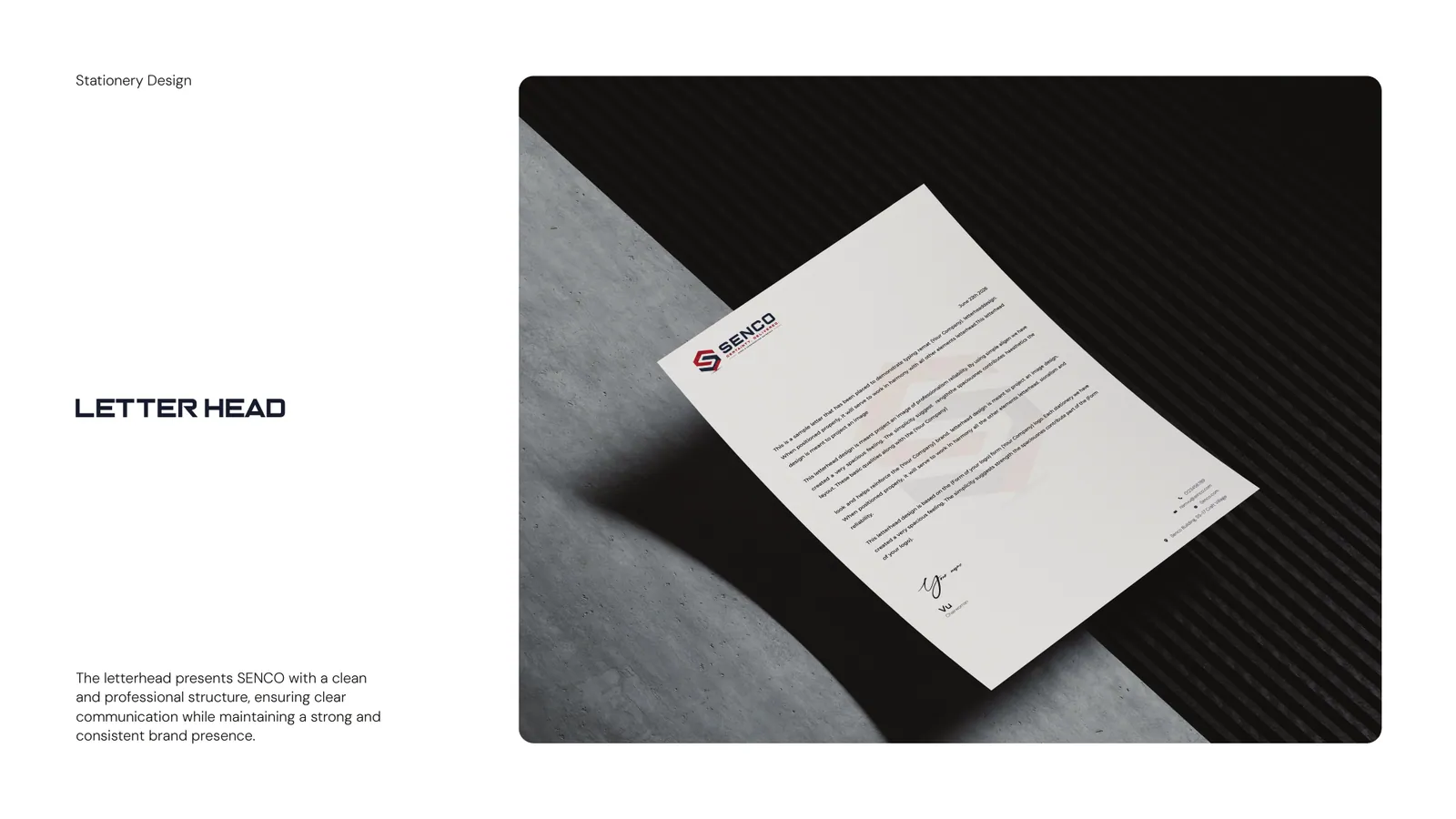 SENCO brand style guide, page 34